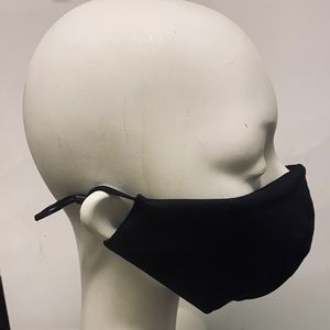🖤2 pack black cloth fashion face mask🖤